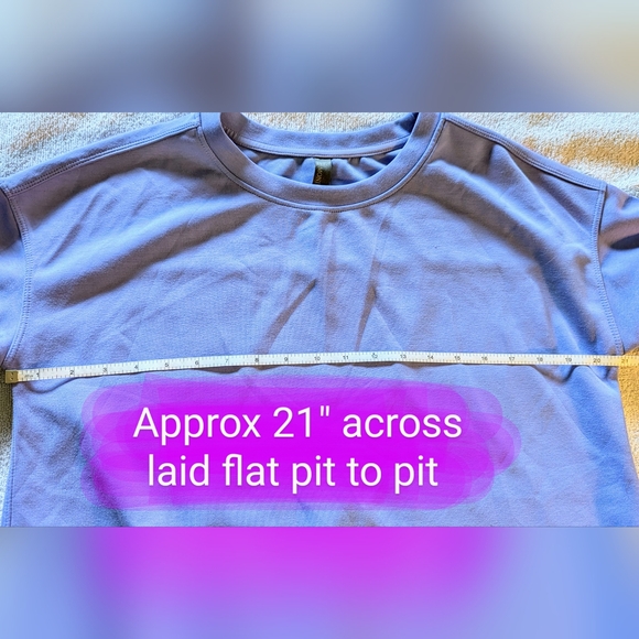 Size Med ladies Mondetta Crew neck pastel blue long sleeve pullover - Picture 6 of 11